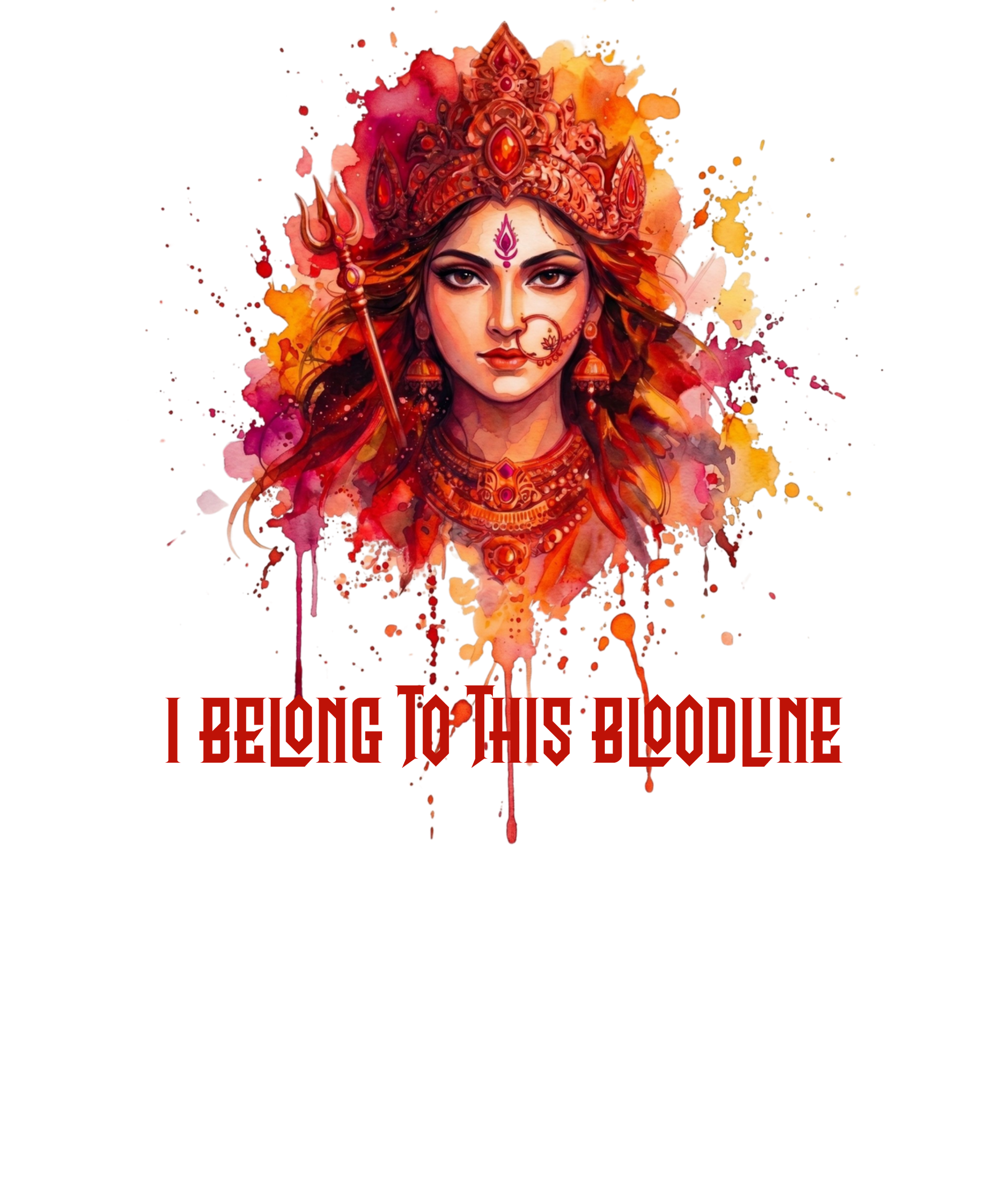 Devi Bloodline - Shakti Crimson Oversized Tee