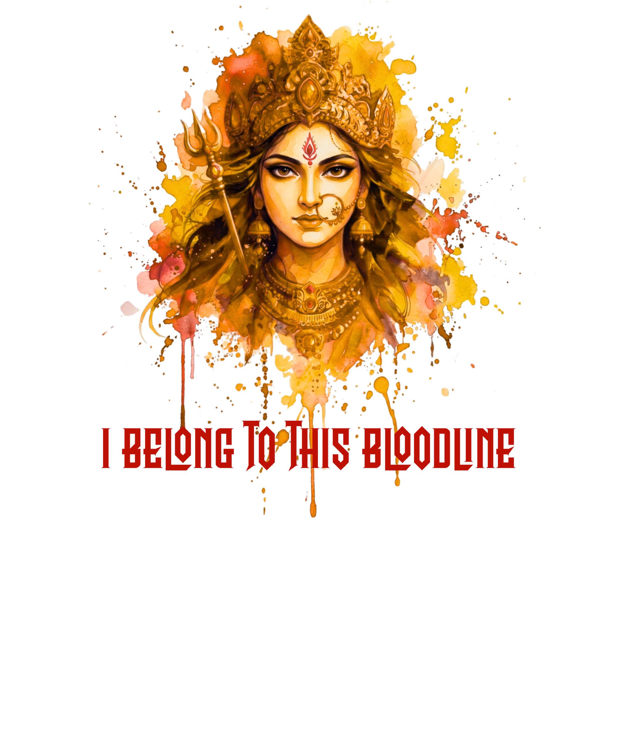 Devi Bloodline - Ambika Gold Oversized Tee