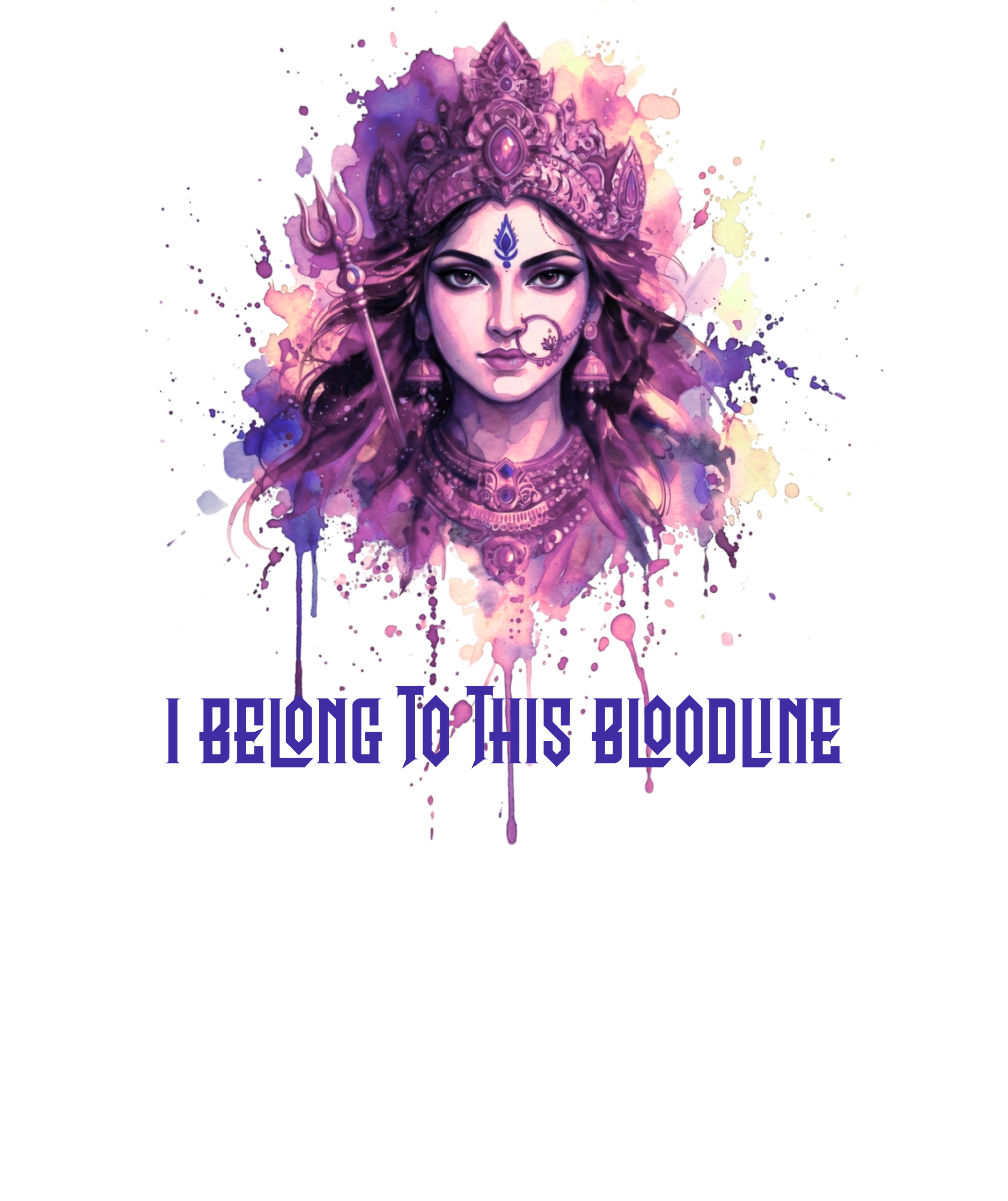 Devi Bloodline - Parvati Purple Oversized Tee