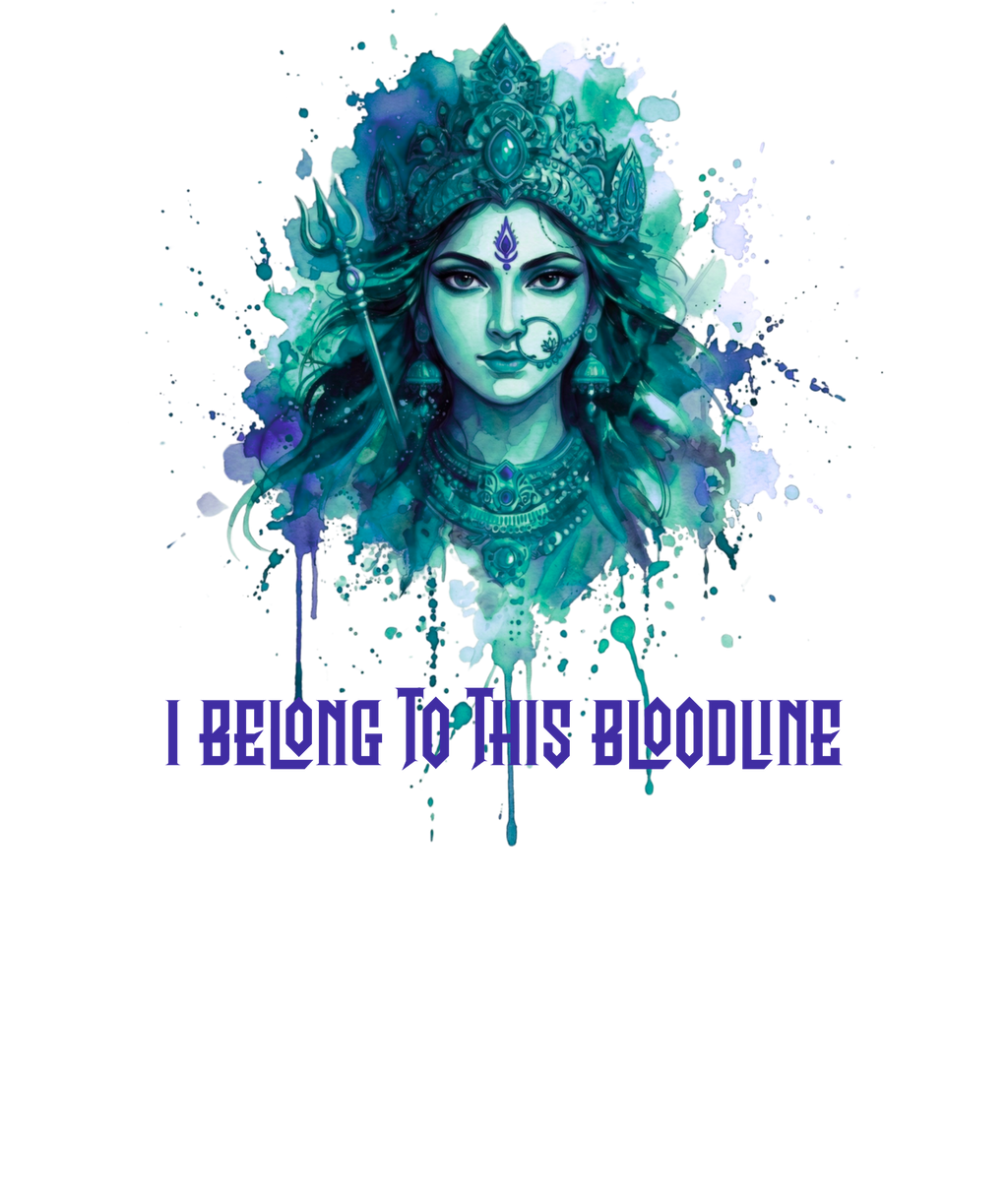 Devi Bloodline - Ganga Teal Oversized Tee