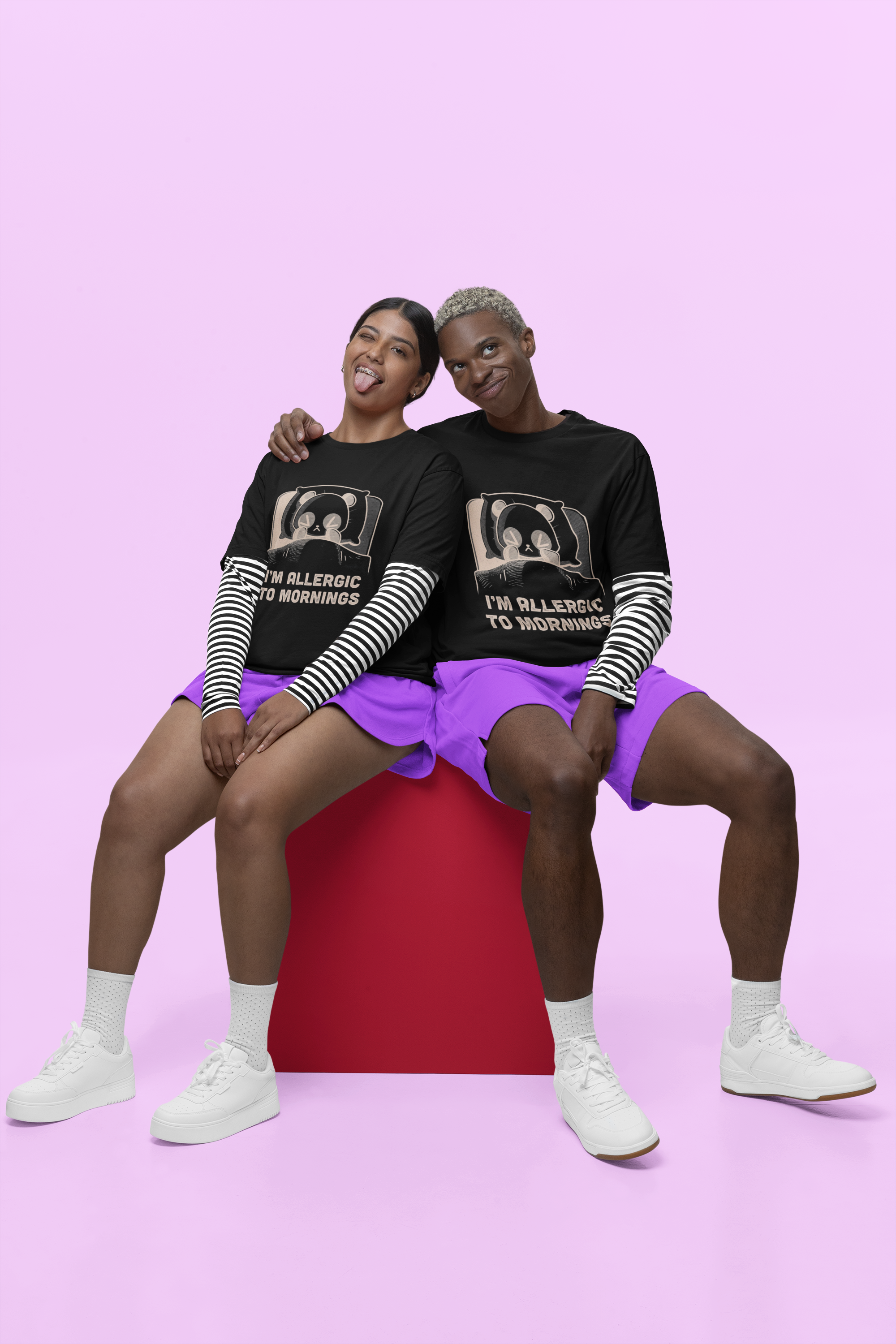 Bearly Functioning Oversized Tee
