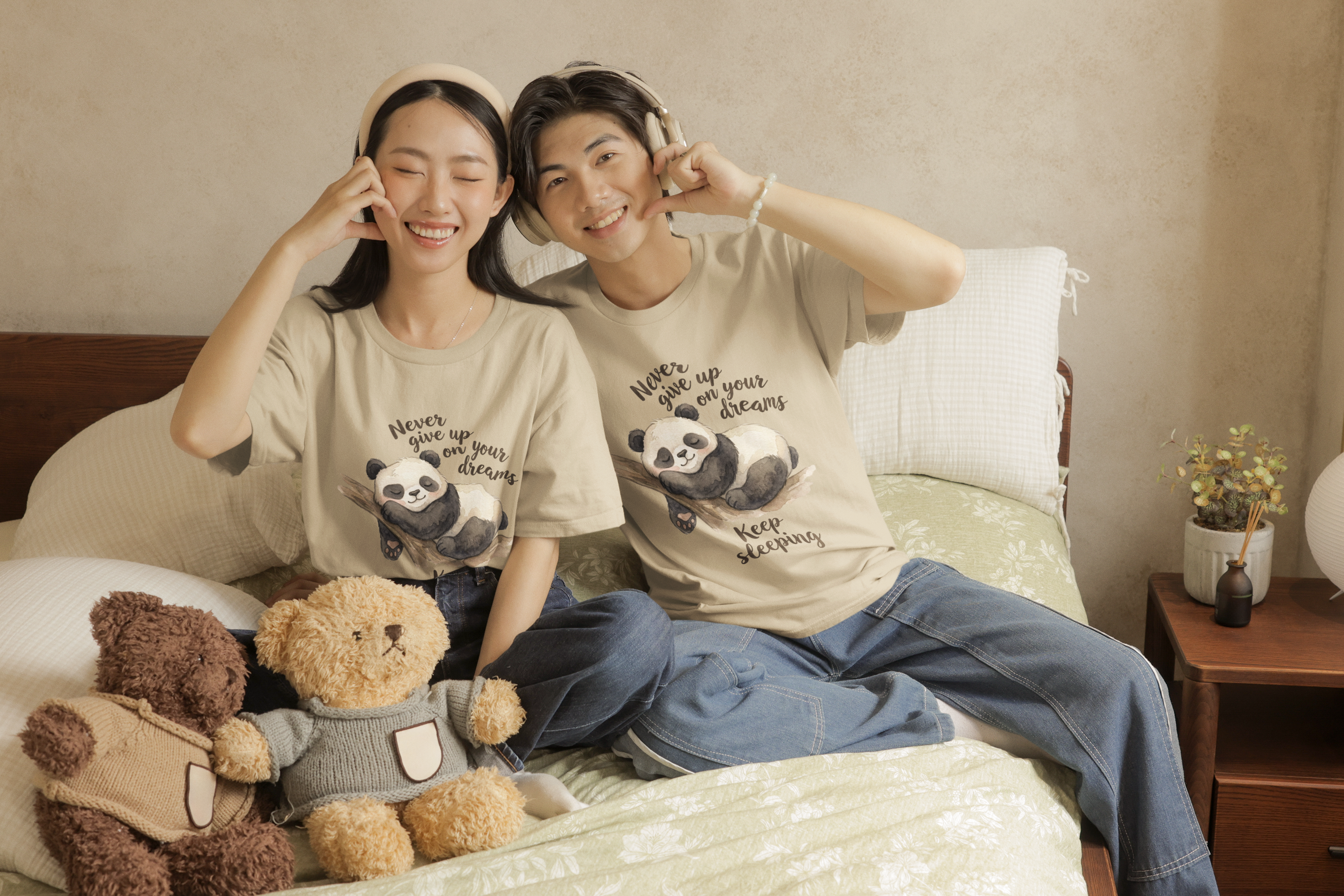 Napping Panda Oversized Tee