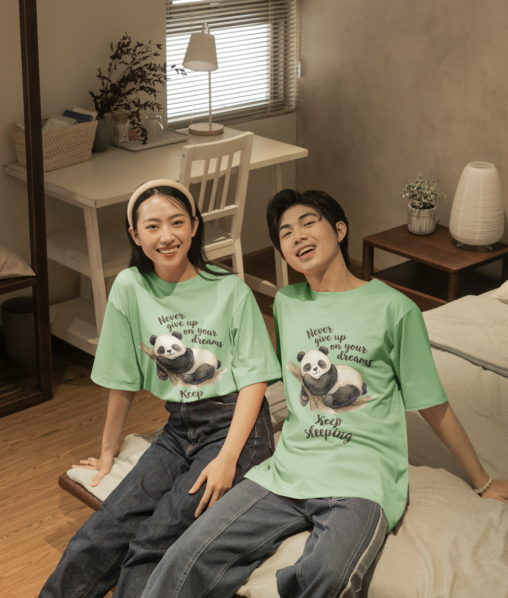 Napping Panda Oversized Tee