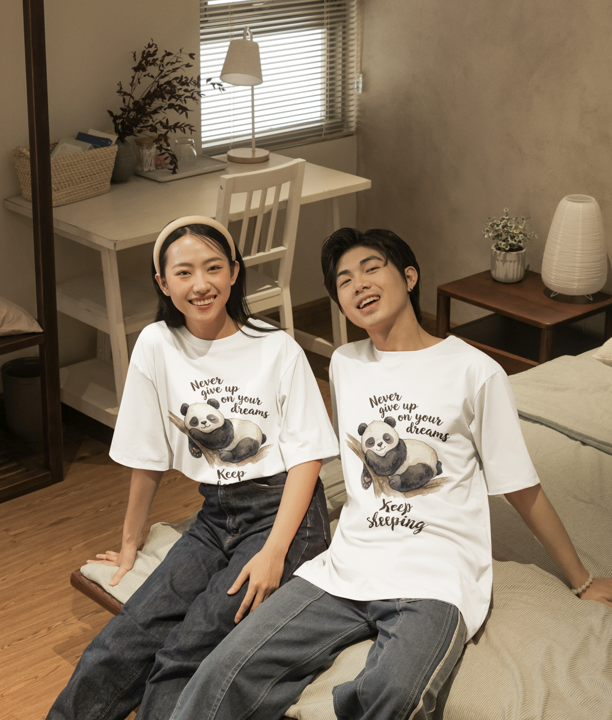 Napping Panda Oversized Tee