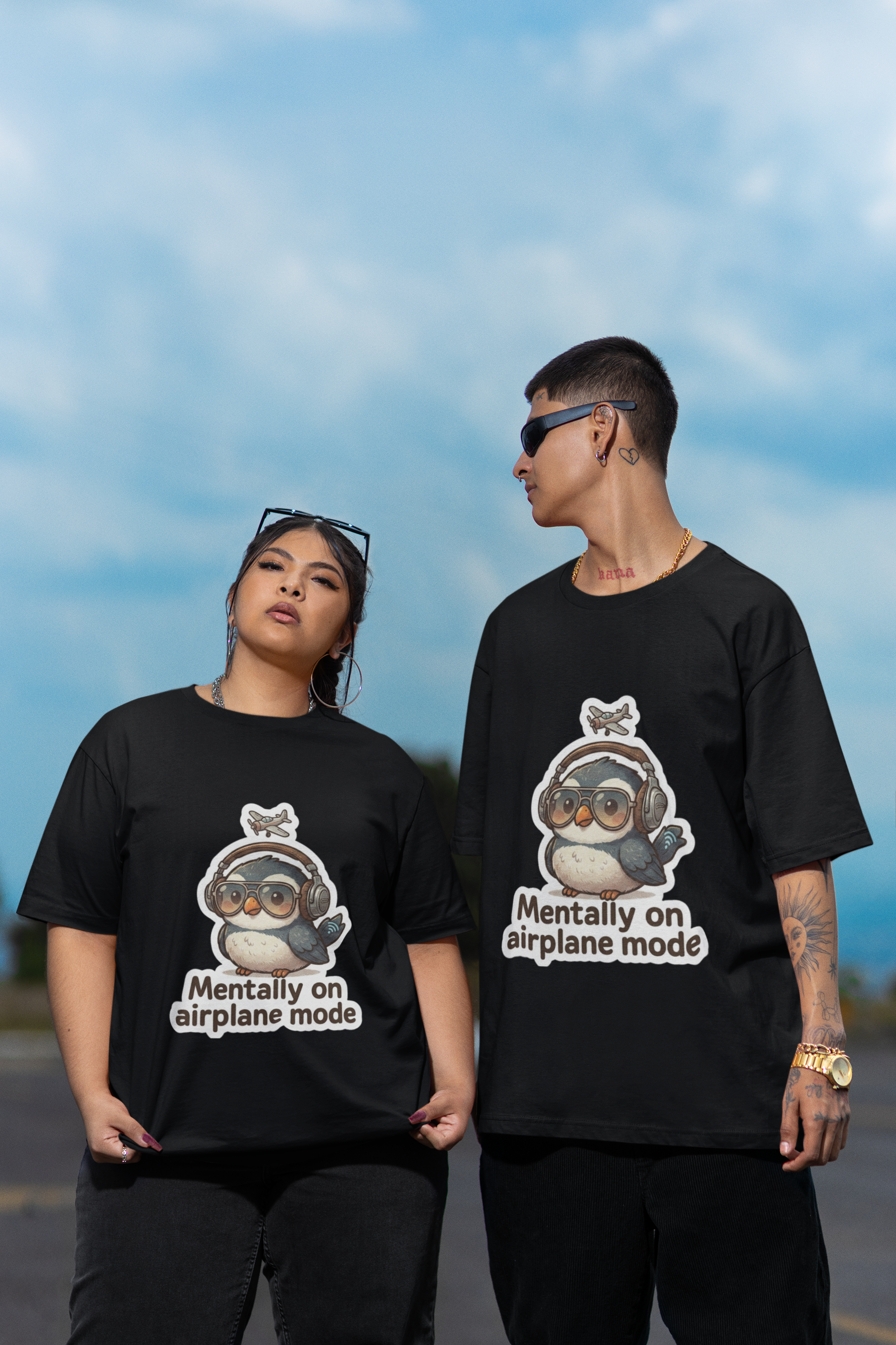 Fly-By Birdie Oversized Tee