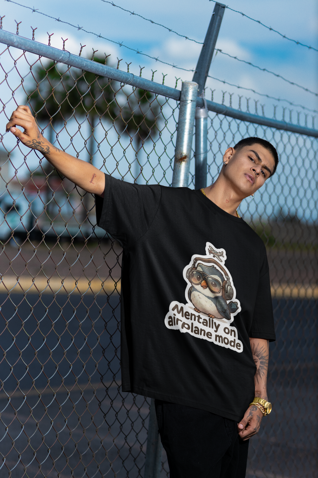 Fly-By Birdie Oversized Tee