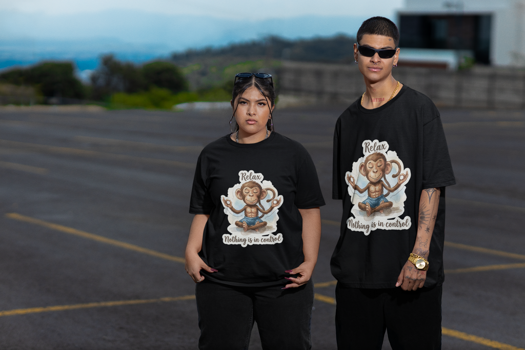 Zen Monkey Oversized Tee