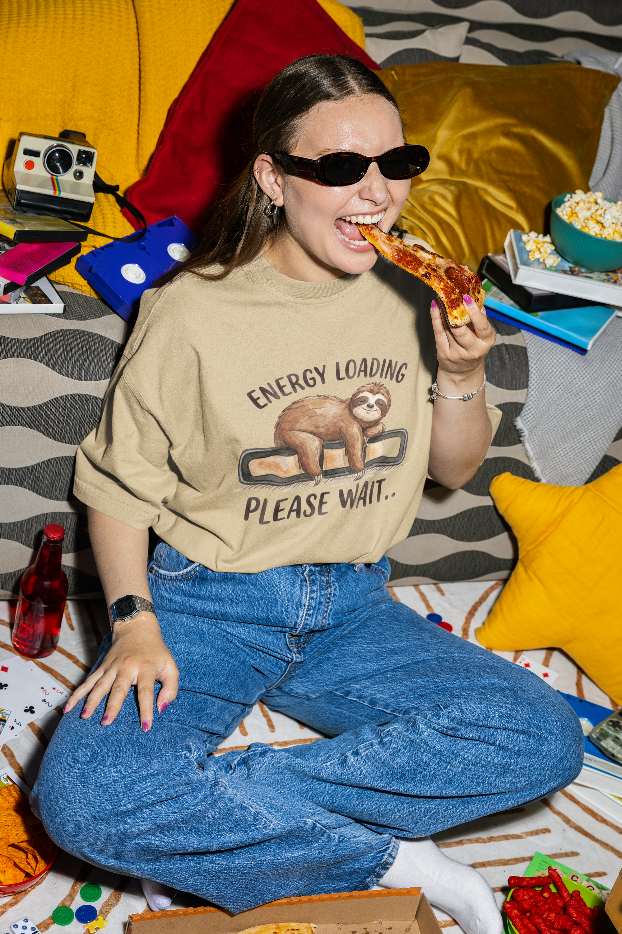 Sloth Mode Oversized Tee