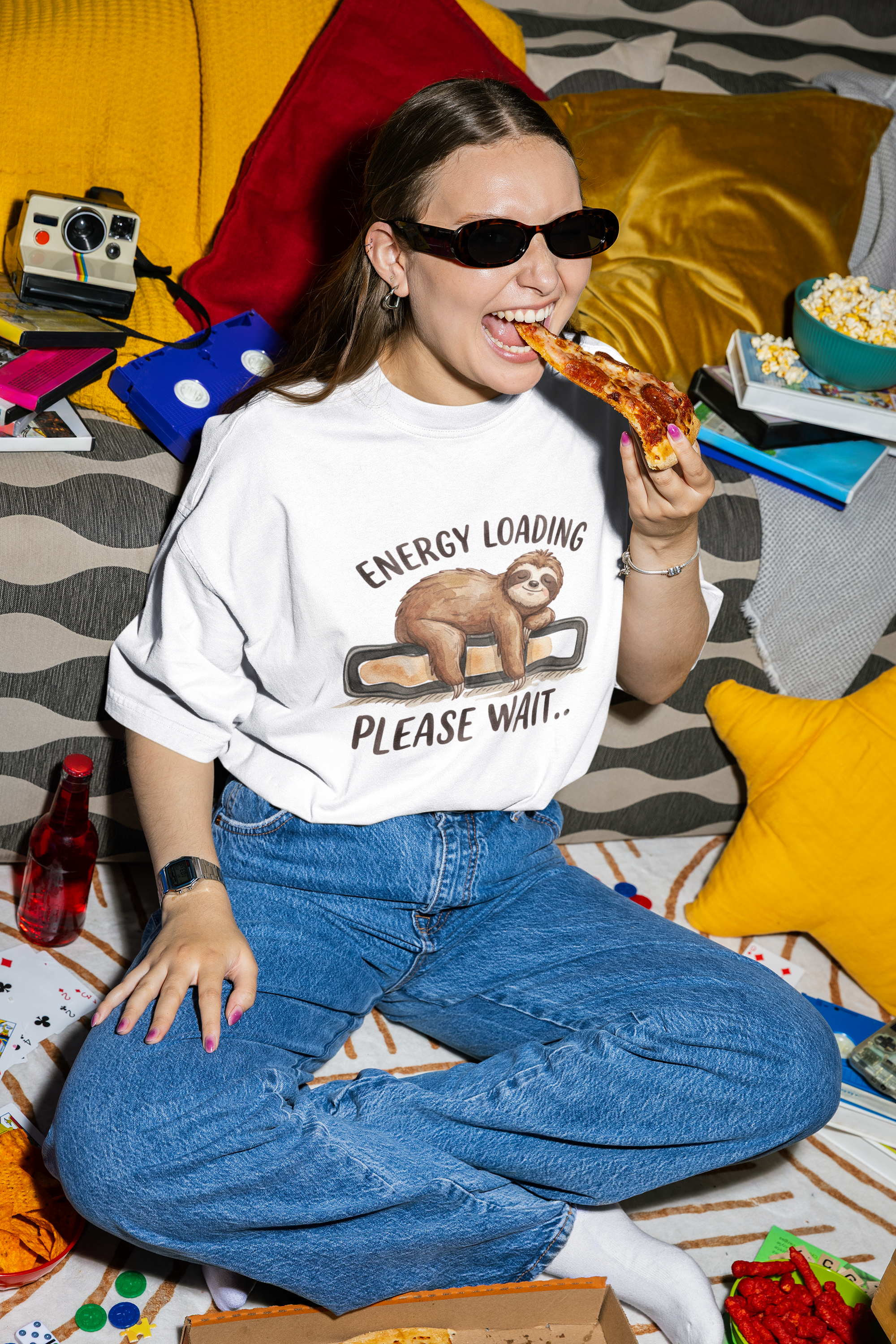 Sloth Mode Oversized Tee