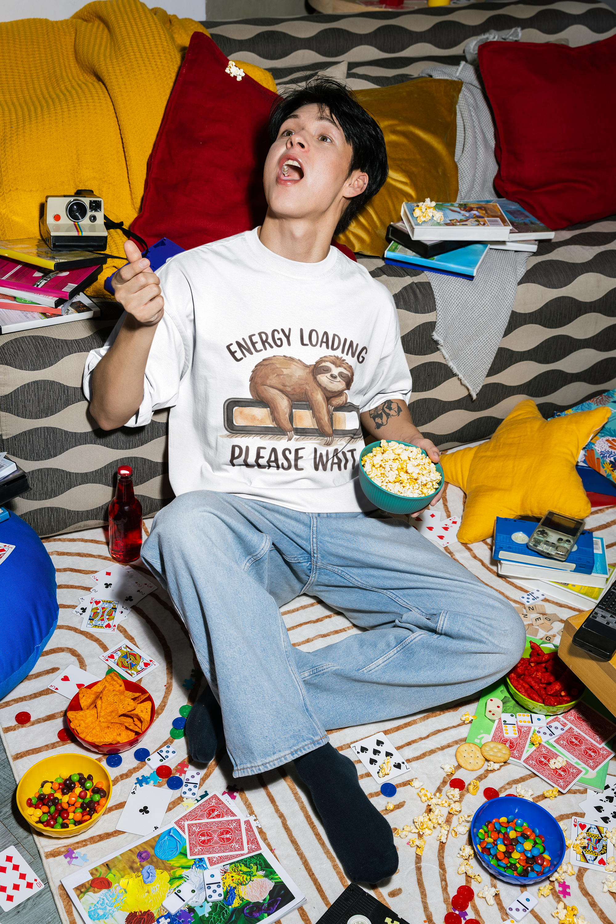 Sloth Mode Oversized Tee