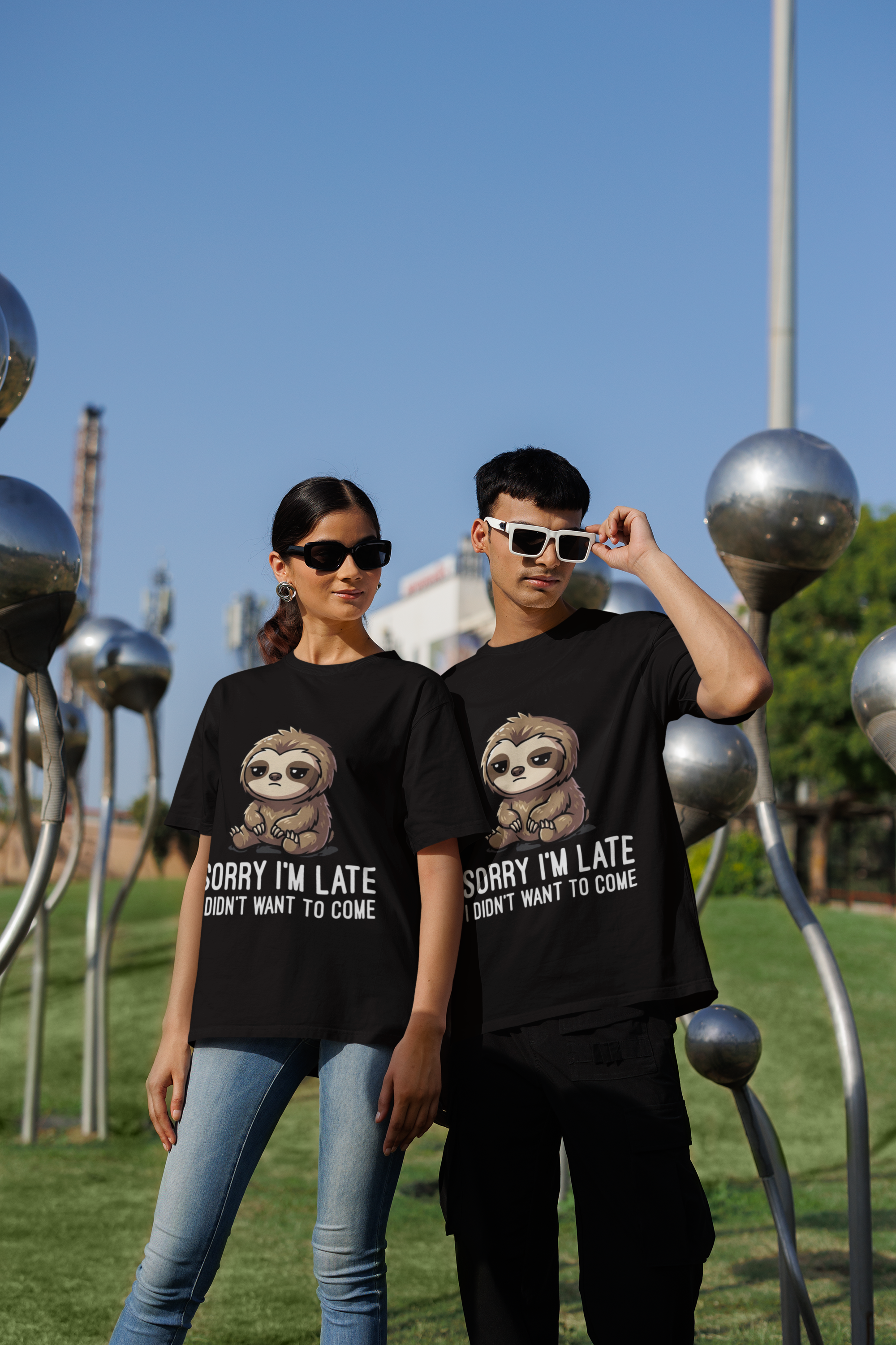 Sorry Not Sorry Sloth Oversized Tee