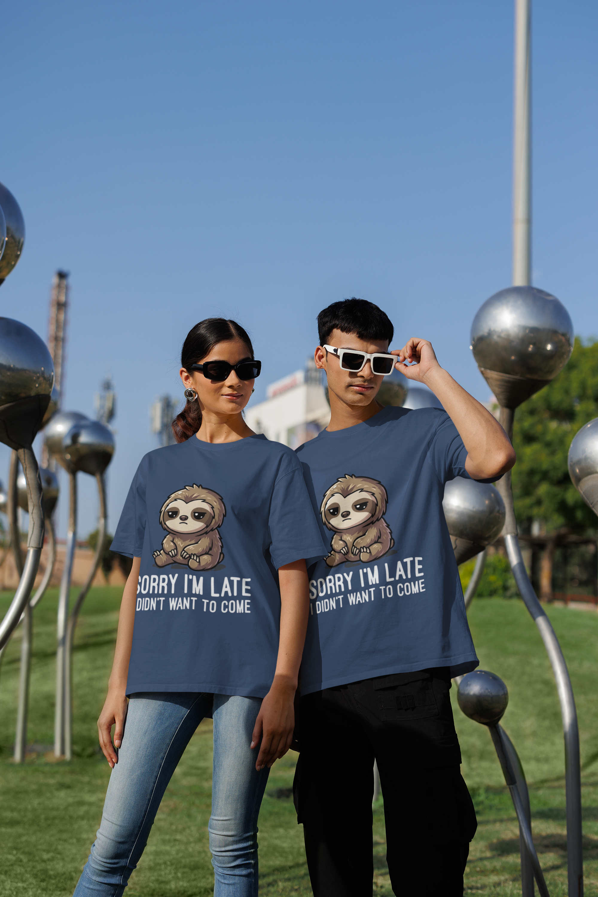 Sorry Not Sorry Sloth Oversized Tee