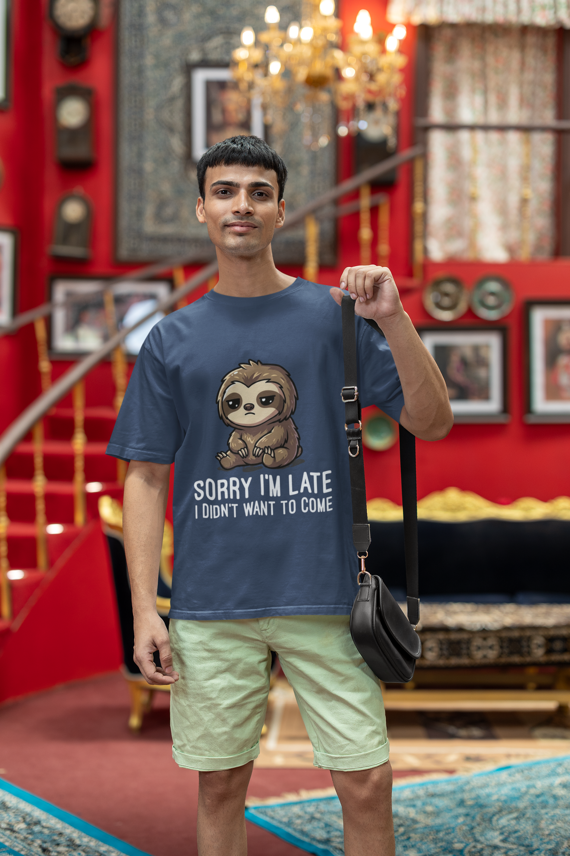 Sorry Not Sorry Sloth Oversized Tee