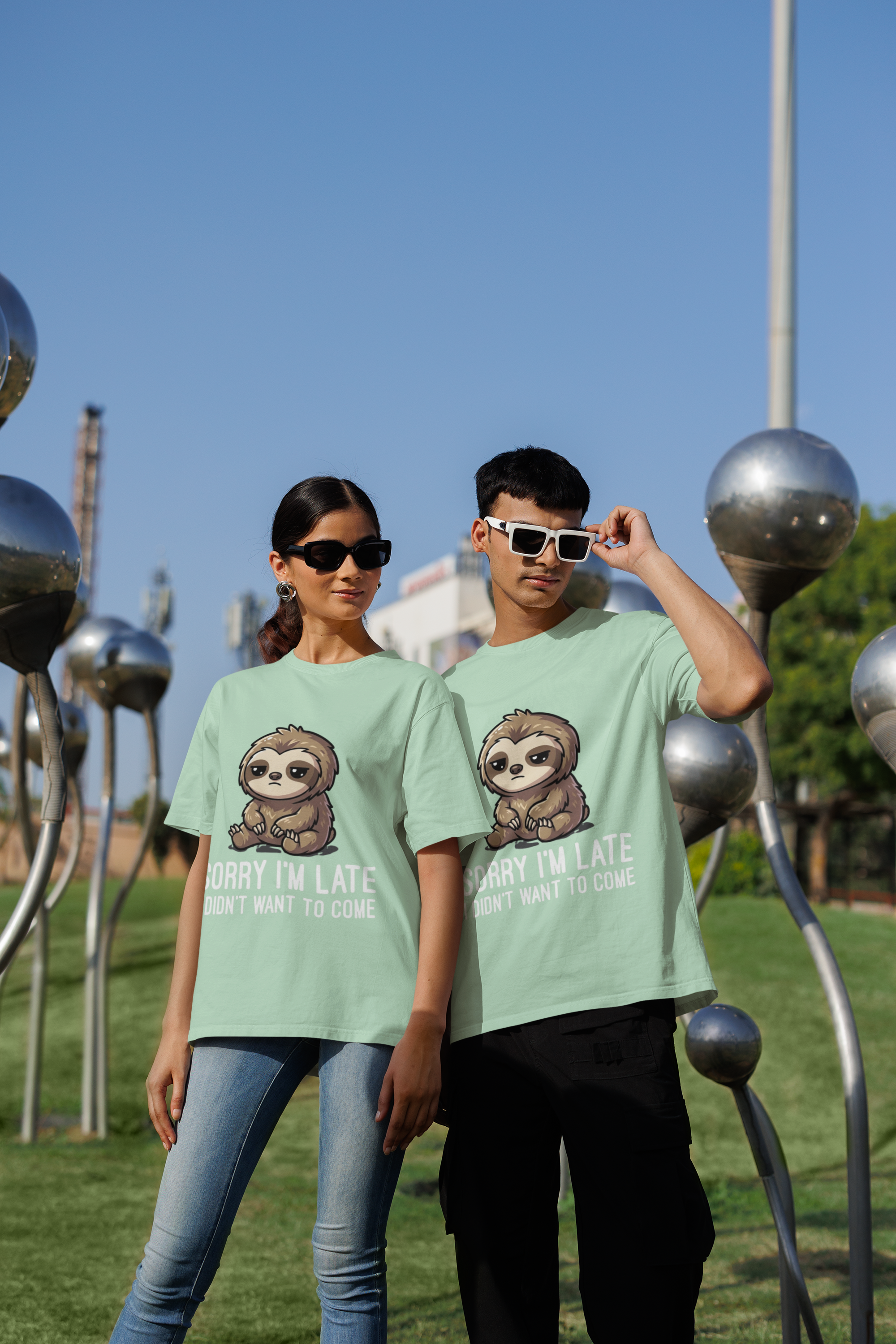 Sorry Not Sorry Sloth Oversized Tee