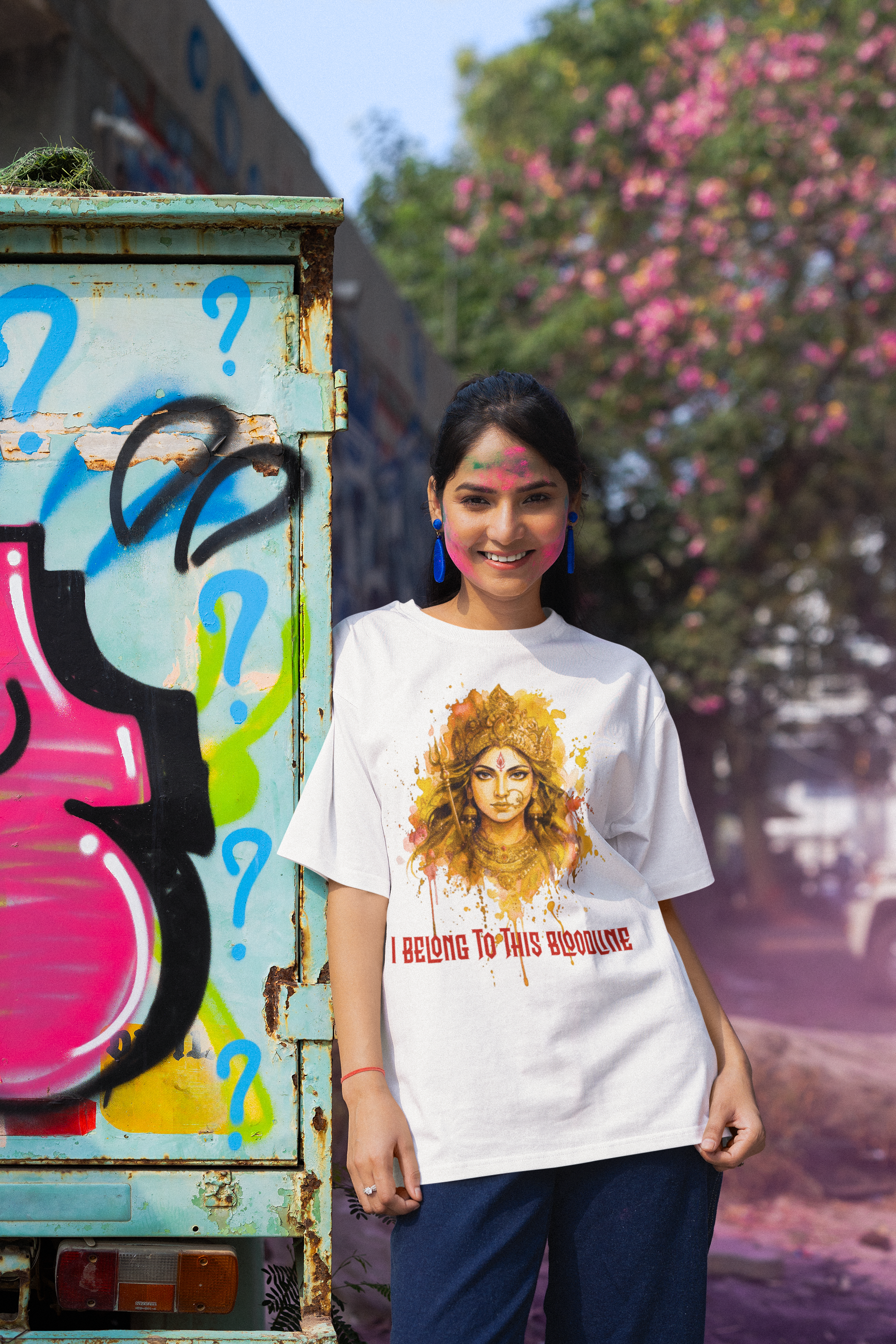 Devi Bloodline - Ambika Gold Oversized Tee