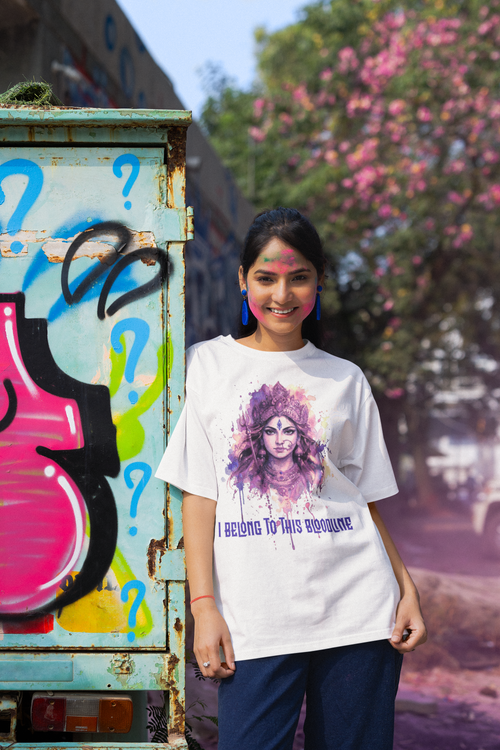 Devi Bloodline - Parvati Purple Oversized Tee