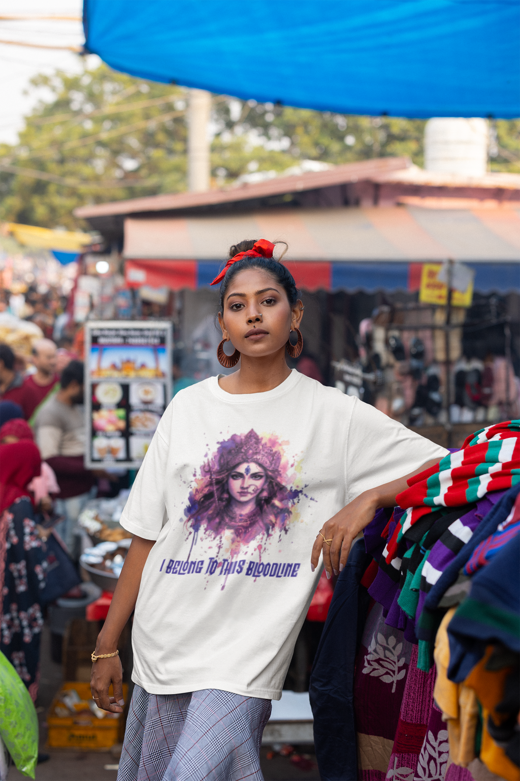 Devi Bloodline - Parvati Purple Oversized Tee