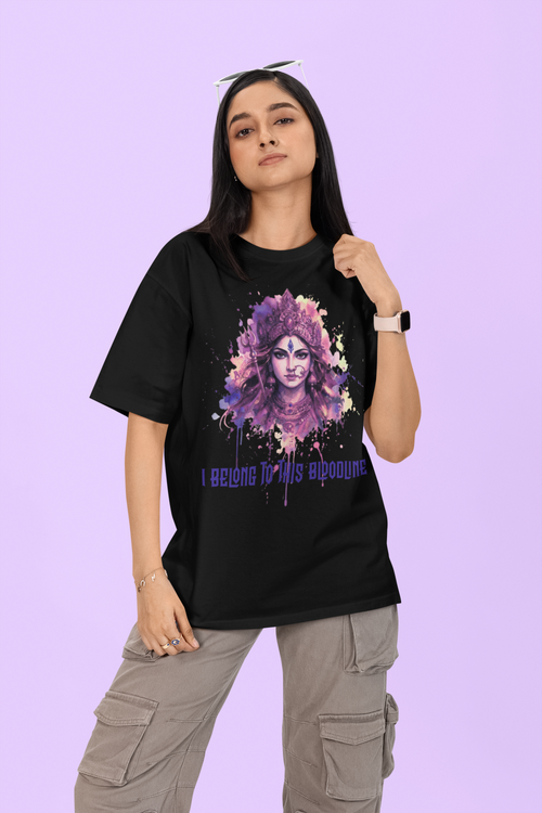 Devi Bloodline - Parvati Purple Oversized Tee